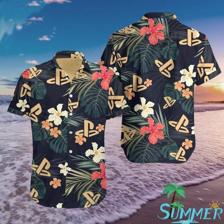 NEW Play Station Aloha Short Sleeve Hawaii Shirt1