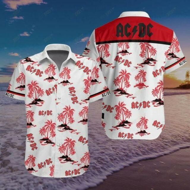 NEW AC-DC Short Sleeve Hawaii Shirt1