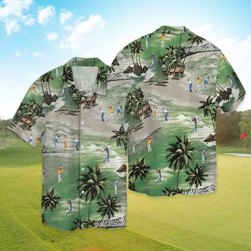NEW Golf Sports Short Sleeve Hawaii Shirt1