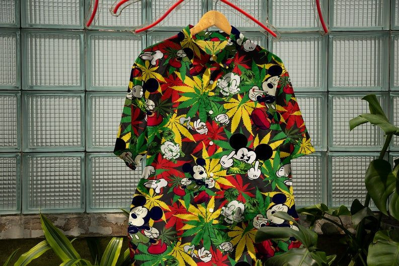 NEW Mickey Mouse Movies Disney Short Sleeve Hawaii Shirt1