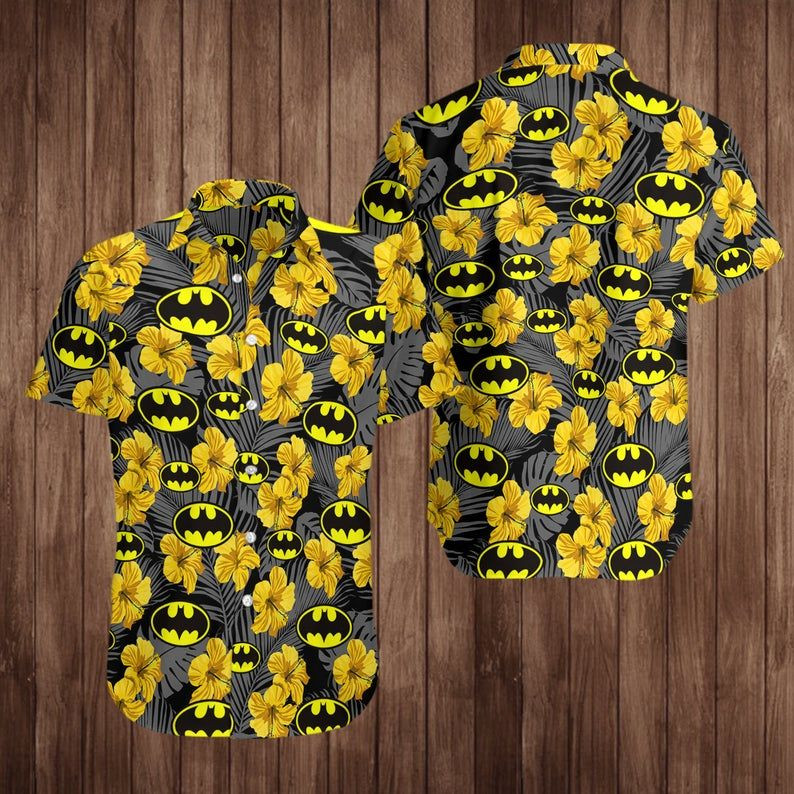 NEW Love Batman Superhero Short Sleeve Hawaii Shirt2