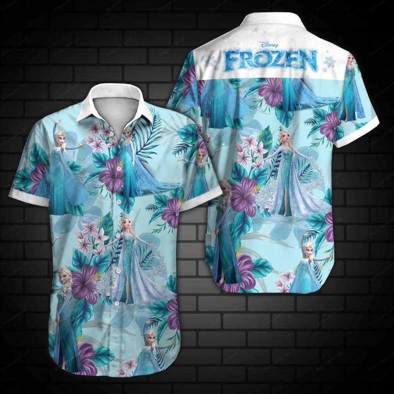 NEW Disney Frozen Short Sleeve Hawaii Shirt1