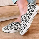Women Shallow Orthotic Comfortable Leopard Shoes