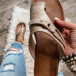 Platform Leather Thong Sandals