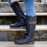 Women's 2021 Autumn & Winter Vintage Leather Zipper High Boots