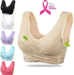 Seamless Lift Bra with Front Cross Side Buckle
