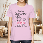 Easily Distracted By Sloths And Dogs Sloth T-Shirt, Sweatshirt, Hoodie
