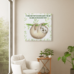 Sloth Diy Square Canvas