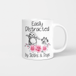 Easily Distracted By Sloths And Dogs Mug - Sloth Gifts