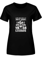 Birth Legends 1958 Life Begins 1958 The Birth Of Legends Hoodie Sweatshirt Long Sleeve T-Shirt Ladies Youth For Men And Women