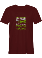 Broom My Broom Broke So Now I Teach Reading Hoodie Sweatshirt Long Sleeve T-Shirt Ladies Youth For Men And Women