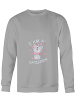 Cat Unicorn Im A Caticorn Hoodie Sweatshirt Long Sleeve T-Shirt Ladies Youth For Men And Women