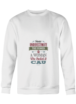 CAU Woman Never Underestimate Power Woman Studied At CAU T shirts for men and women