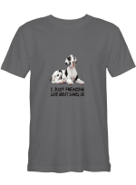 Great Dane I Just Freaking Love Great Danes Ok T shirts for men and women