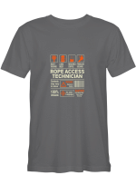 Rope Access Technician Multi-tasking Likes Beer Requires Coffee T shirts for men and women