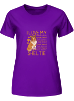 Shetland Sheepdog I Love My Sheltie Doorbell Dancing T shirts for men and women