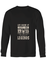1955 61 Life Begins At 61 T-Shirt for men and women