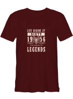 1956 Sixty The Birth Of Legends T-Shirt For Men And Women