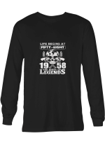 1958 Fifty Eight 1958 Birth Of Legends T-Shirt For Men And Women