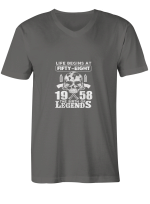 1958 Fifty Eight 1958 Birth Of Legends T-Shirt For Men And Women