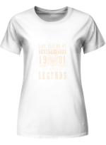 1981 The Birth Of Legends T-Shirt For Men And Women