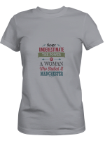 A Woman Manchester Never Underestimate The Power Of Woman Who Studied At Manchester T-Shirt For Men And Women