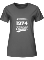 1974 January 1974 50 Years Of Being Awesome T-Shirt For Men And Women
