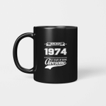 1974 January 1974 50 Years Of Being Awesome T-Shirt For Men And Women