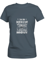 American Old Man I_m An American Old Man Love Freedom Have Tatoos All Styles Shirt For Men And Women