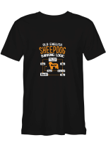 Old English Sheepdog Barking Logic T shirts for biker