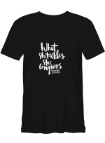 Richard Gilmore What She Tacles She Conquers T-Shirt for men and women