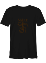 MAKE COFFEE NOT WAR Coffee T shirts for biker