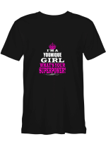 Young Girl I_m A Younique Girl T-Shirt for men and women