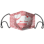 Nurse Fabric Face Mask With Filters Personalize name 2