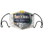 Cassette tape Personalize Name Face Mask With Filters