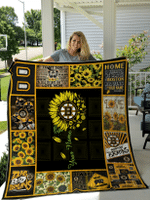 Sunflower Boston Bruins Quilt Personalize Name