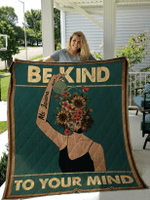 Be Kind To Your Mind Quilt Custom Personalize Name