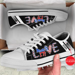 Love Democratic Party Low Top Shoes Custom Personalize Name