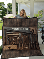 Carpentry Tools Quilt Custom Personalize Name