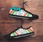 Meowy Christmas Low Top Shoes Custom Personalize Name