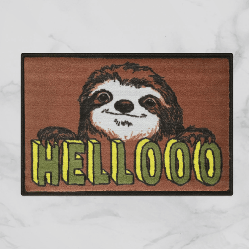 Sloth Welcome Doormat