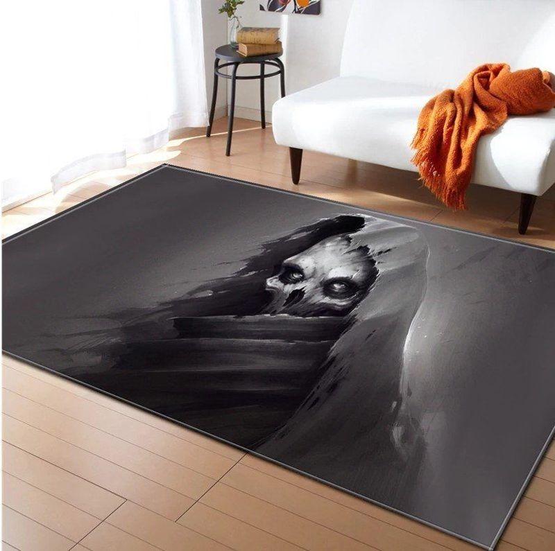 Rugs in Living Room and Bedroom - Grim reaper skull area rug living room rug home decor floor decor