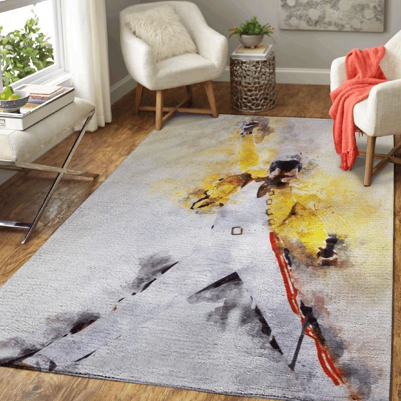 Rugs in Living Room and Bedroom - Watercolour freddie mercury don stop me now area rug living room rug home decor floor decor