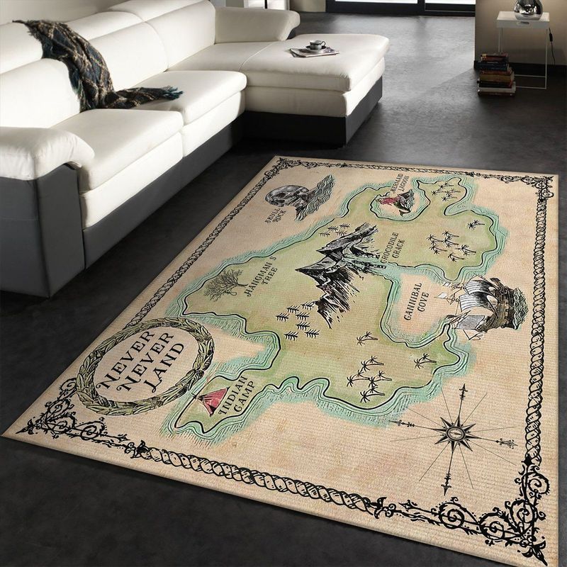 Rugs in Living Room and Bedroom - Peter pan disney area rug living room rug home decor floor decor