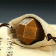 Vintage Ink Painting Paperweights Portable Solid Bronze Paperweight Creative Polyhedron Chinese Calligraphy Paperweights