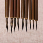 16pcs Line Fine Paint Brush Stone Badger Chinese Brush Pen Chinese Calligraphy Brush Pen Art Acrylic Oil Watercolor Paint Brush