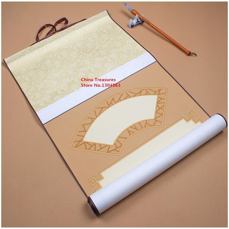 1piece,Vertical,Chinese Xuan Paper Hanging Scroll Calligraphy Writing Chinese Painting Rice Paper Scroll Home Decoration
