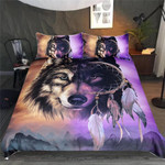 Wolf Dreamcatcher Face Bedding Set Duvet Cover EXR8332