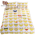 Emoticons  Cute and Fashion  for kids Printed Bed  Queenmiley Faces Bedspreads3D Customize Bedding Set/ Duvet Cover Set/  Bedroom Set/ Bedlinen
