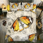 DefaultYellow Autumn Butterfly3D Customize Bedding Set Duvet Cover SetBedroom Set Bedlinen